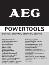 AEG Powertools SBE 600R Veri Sayfası