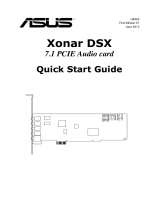 Asus Xonar DSX Kullanım kılavuzu