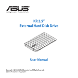 Asus KR External HDD Kullanım kılavuzu