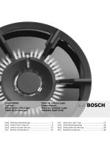 Bosch Gas hob with integrated controls Kullanım kılavuzu
