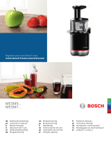 Bosch VitaExtract MESM500W Kullanım kılavuzu