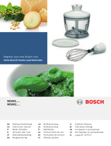 Bosch MSM26500/04 El kitabı