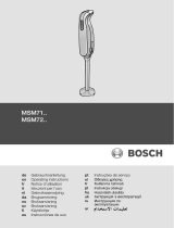 Bosch msm 7250 mixxo quattro El kitabı