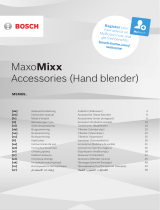 Bosch MaxoMixx MSM89 Serie El kitabı