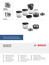 Bosch MUM57B22/05 Kullanım kılavuzu