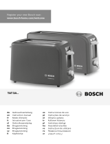Bosch Village TAT3A017GB 2 Slice Toaster Kullanım kılavuzu