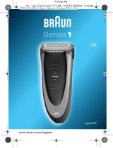 Braun 190, Series 1 Kullanım kılavuzu