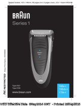 Braun 190s-1, 190cb-1, 170s-1, Series 1 Kullanım kılavuzu