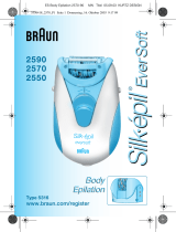 Braun 2590, 2570, 2550, Silk-épil EverSoft Body Epilation Kullanım kılavuzu