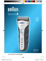 Braun 370, 360, Series 3 Kullanım kılavuzu