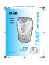 Braun 3790,  3590,  3570 Silk-épil SoftPerfection Body Epilation Kullanım kılavuzu