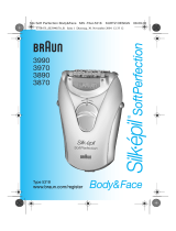 Braun 3990,  3970,  3890,  3870 Silk-épil SoftPerfection Body & Face Kullanım kılavuzu