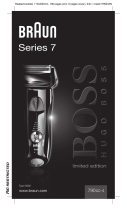 Braun 790cc-4, Series 7, limited edition, Hugo Boss Kullanım kılavuzu