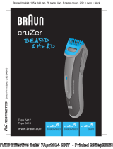 Braun cruZer6 beard&head, cruZer5 beard&head, cruZer5 beard Kullanım kılavuzu