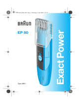 Braun 5601 EP80 Exact Power Kullanım kılavuzu