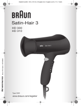 Braun Satin Hair 3 HD 310 Kullanım kılavuzu