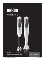 Braun MQ3025WH SPAGHETTI Kullanım kılavuzu