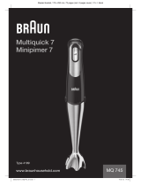 Braun Multiquick 7 Hand MQ 745 Kullanım kılavuzu