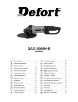 Defort DAG-2005N-S Kullanım kılavuzu