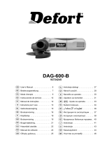 Defort DAG-600-B Kullanım kılavuzu