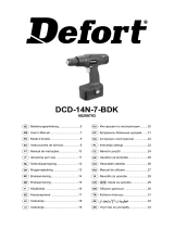Defort DCD-14N-7-BDK Kullanım kılavuzu
