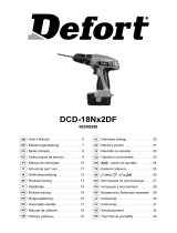 Defort DCD-18Nx2DF El kitabı