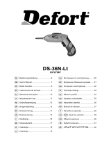 Defort DS-36N-LT Kullanım kılavuzu