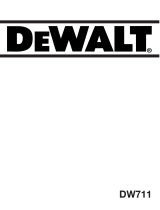 DeWalt DW711 Kullanım kılavuzu