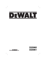 DeWalt D25960K Kullanım kılavuzu