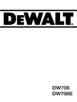 DeWalt Tisch-, Kapp- und Gehrungssäge DW 706 E Kullanım kılavuzu