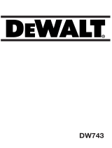 DeWalt DW743 T 6 El kitabı