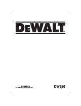 DeWalt DW920K El kitabı