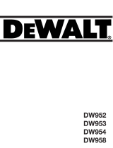 DeWalt DW958 El kitabı