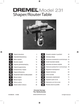 Dremel 231 SHAPER ROUTER TABLE El kitabı