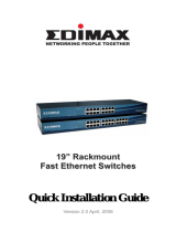 Edimax Rackmount Fast Ethernet Switch Kullanım kılavuzu