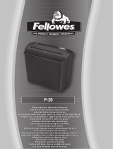 Fellowes Powershred P-20 Kullanım kılavuzu