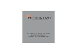Hamilton Watch Automatic and Quartz Chronograph Kullanım kılavuzu