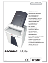 HSM Securio AF300 0.78 x 11mm Kullanma talimatları