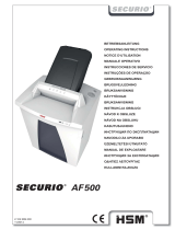 HSM Securio AF500 1.9 x 15mm Kullanma talimatları