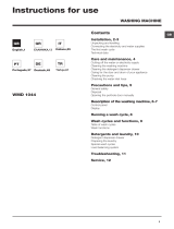 Indesit WMD 1044BX EU Kullanici rehberi