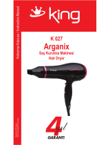 King K 027 Arganix Kullanım kılavuzu
