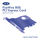 LaCie FIREWIRE 800 PCI EXPRESS CARD El kitabı