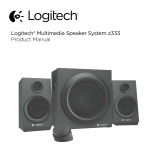 Logitech Z333 2.1 Speakers – Easy-access Volume Control Kullanım kılavuzu