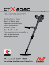 Minelab CTX 3030 Hızlı başlangıç ​​Kılavuzu