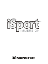 Monster iSport immersion Kullanım kılavuzu