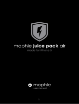 Mophie Juice pack air iPhone 5s Kullanım kılavuzu