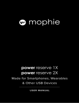 Mophie power reserve 1x Kullanım kılavuzu