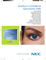 NEC MultiSync® LCD2090UXi El kitabı