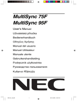 NEC MultiSync® 75F Kullanım kılavuzu
