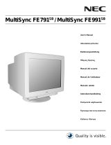 NEC MultiSync® FE991SB El kitabı